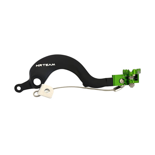 NRTeam Pedale freno posteriore forgiato Kawasaki KX 250 2005-2008 Verde