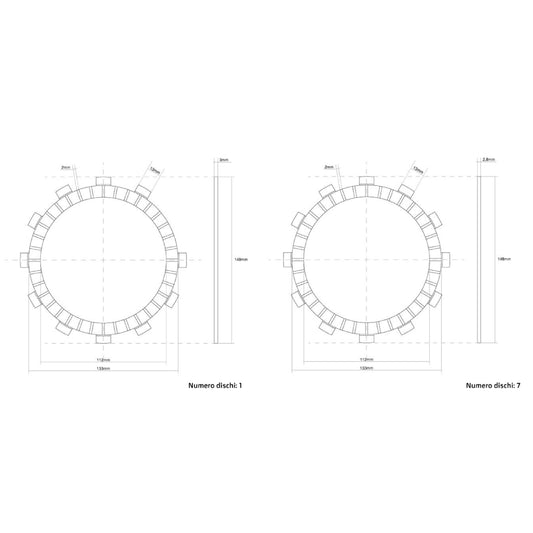 FCC Clutch Dischi frizione guarniti FCC Yamaha WR 400 F 1998-2000