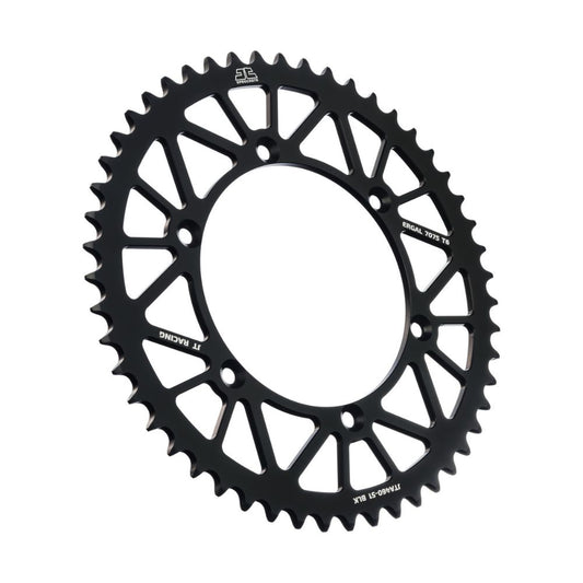 JT Sprockets Corona in Ergal scaricate Kawasaki KX 125 1980-2008 Nero