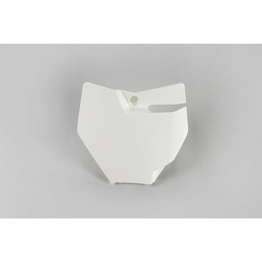 UFO Plast Tabella portanumero KTM 85 SX 2018-2019 anteriore Bianco