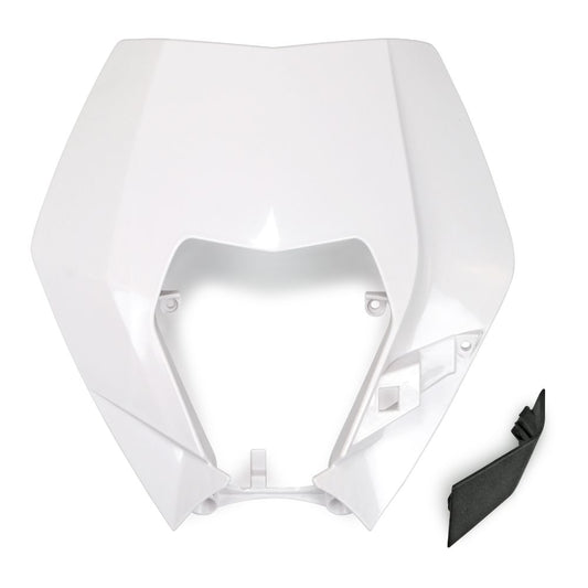UFO Plast Plastica portafaro KTM 125 EXC 2009-2013 anteriore Bianco