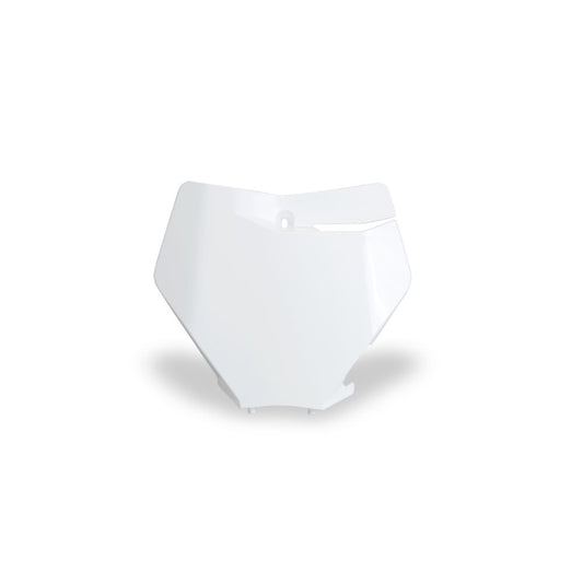 UFO Plast Tabella portanumero KTM 125 SX 2020-2022 anteriore Bianco