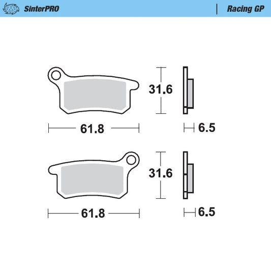 Moto Master Pastiglie freno GasGas 65 MC 2021-2022