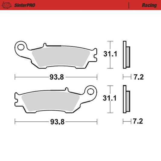 Moto Master Pastiglie freno Fantic 125 XE 2021-2022 racing