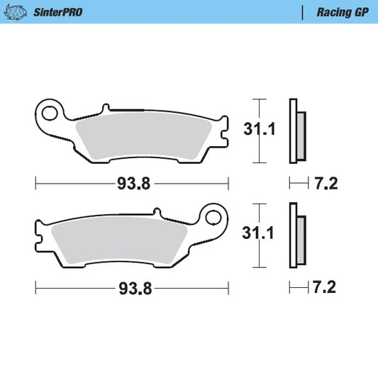 Moto Master Pastiglie freno Fantic 125 XE 2021-2022