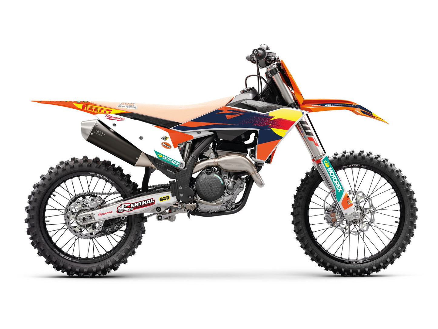 Kit Adesivi Replica Team KTM Factory MxGP 25 Blackbird Ktm EXC 250 2026