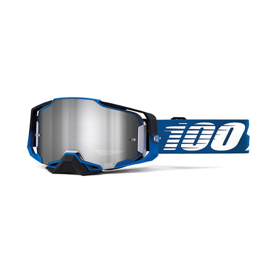 MASCHERA 100% ARMEGA ROCKCHUCK - LENTE A SPECCHIO ARGENTO