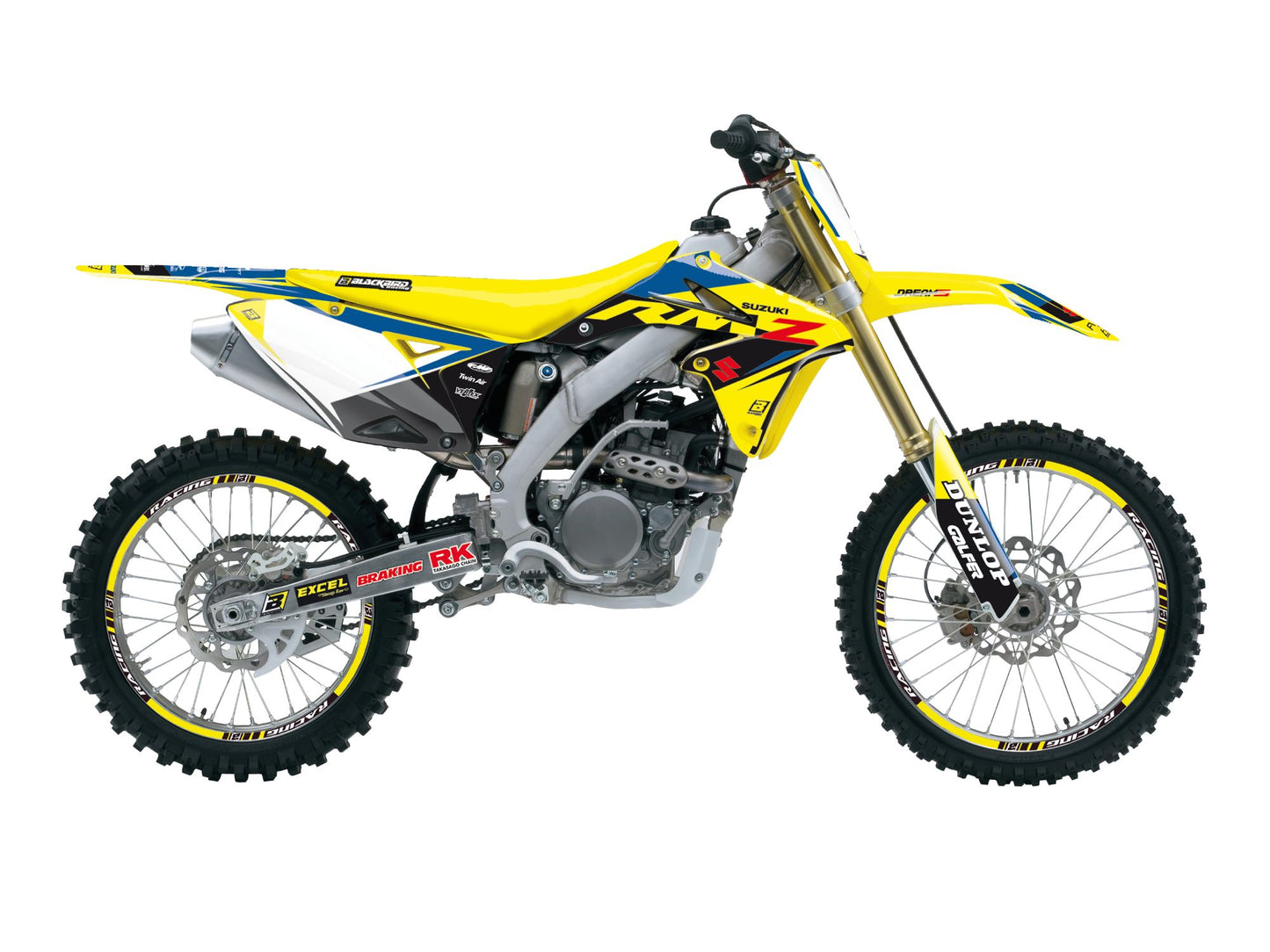 Kit Adesivi Dream 5 Chrome Blackbird Suzuki RM-Z 250 2010-2018