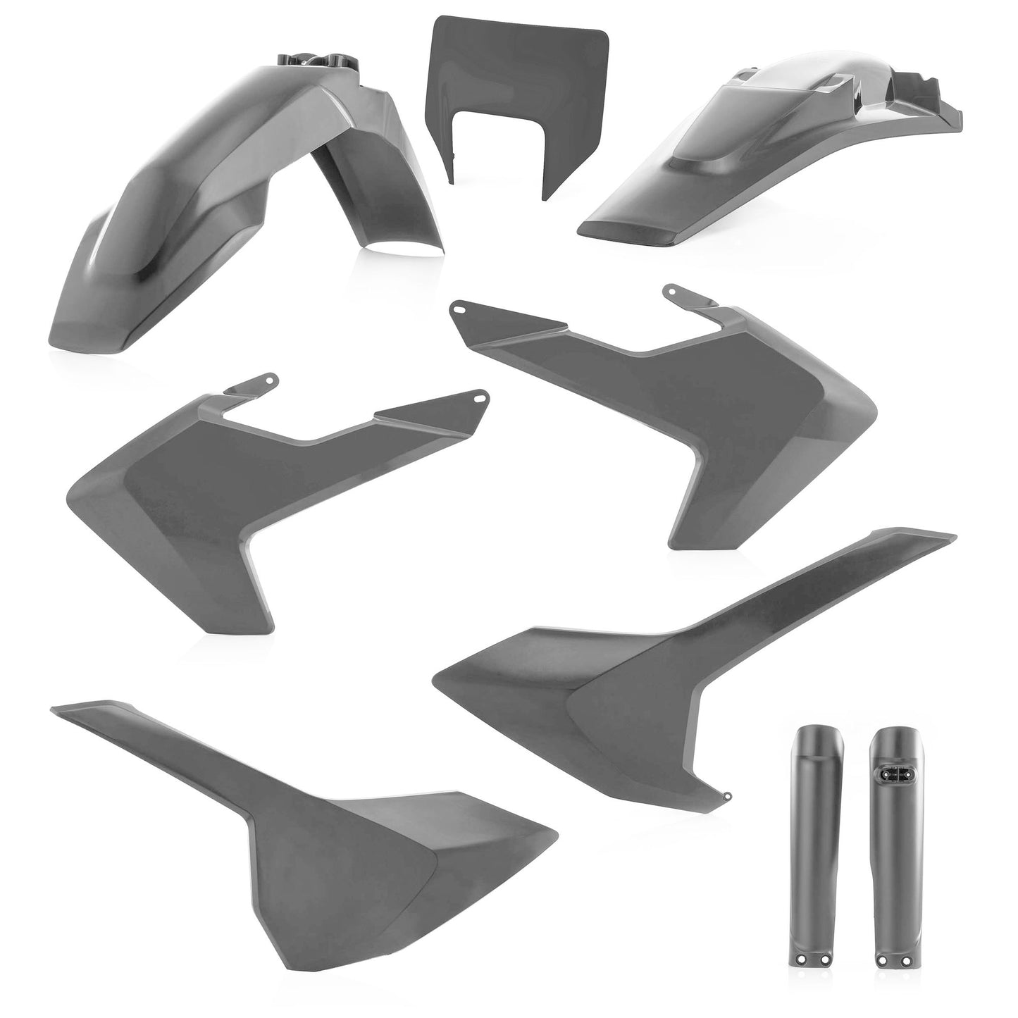 KIT PLASTICHE COMPLETO HUSQVARNA TE/FE 2017 ACERBIS GRIGIO