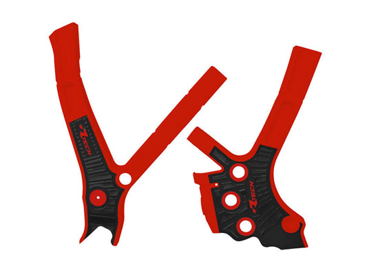 Racetech PROTEZIONE TELAIO BI-MATERIALE FANTIC 125/250/300 2021-2026 ROSSO - NERO