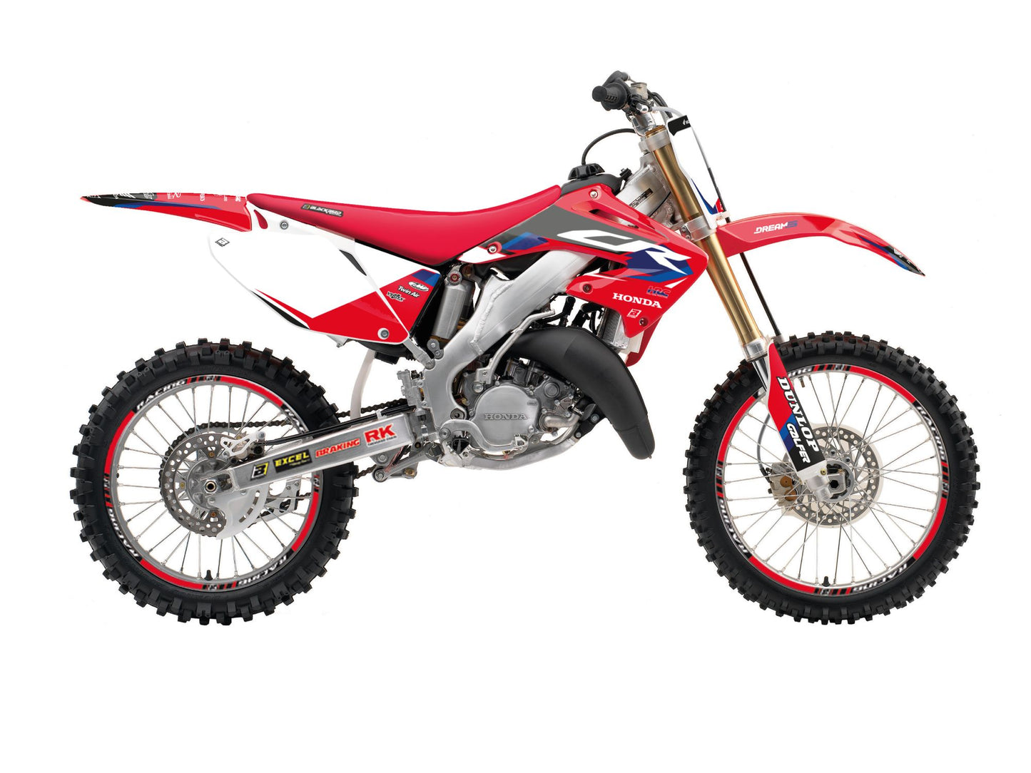 Kit Adesivi Dream 5 Chrome Blackbird Honda CR 125 2002-2007