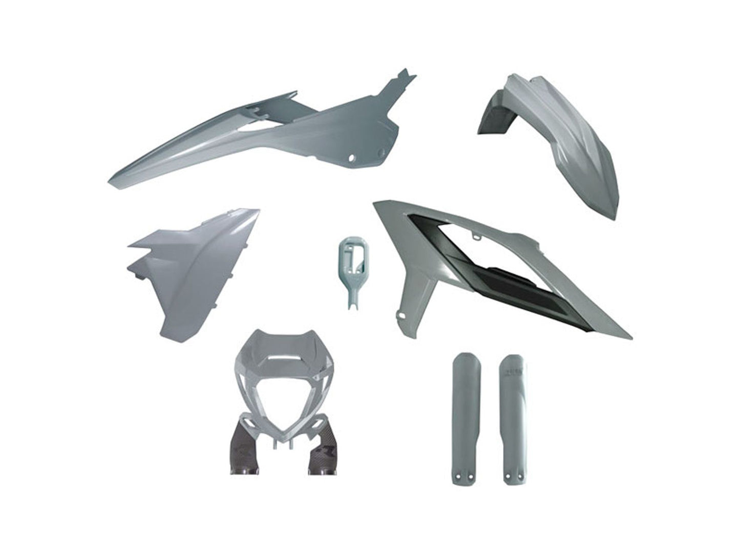 Kit Plastiche Racetech BETA RR 125/200/250/300/350/390/430/480 CON PARASTELI 2023-2024 Kit GRIGIO QUANTUM