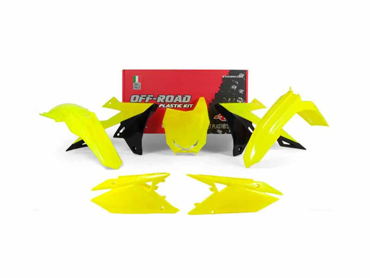 Kit Plastiche Racetech SUZUKI RMZ 250/450 2018-2026 Kit GIALLO NEON - NERO
