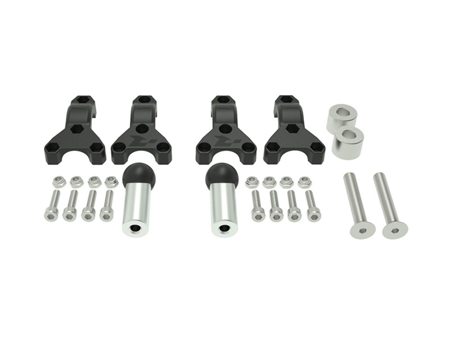Paramani Racetech KIT MONTAGGIO PARAMANI HP3 SPECIFICO Mani NERO-ARGENTO
