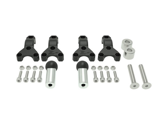 Paramani Racetech KIT MONTAGGIO PARAMANI HP3 SPECIFICO Mani NERO-ARGENTO
