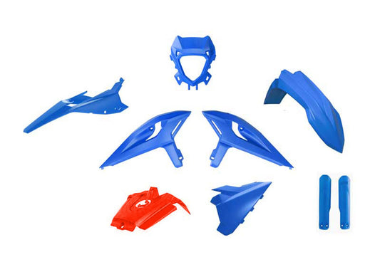 Kit Plastiche Racetech BETA RR 125/200/250/300/350/390 CON PARASTELI 2025-2026 Kit BLU BETA-ROSSO BETA