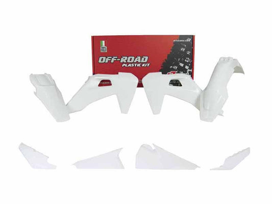 Kit Plastiche Racetech HUSQVARNA 150/250/300/350/450/501 SENZA TABELLA ANTERIORE 2020-2023 Kit BIANCO
