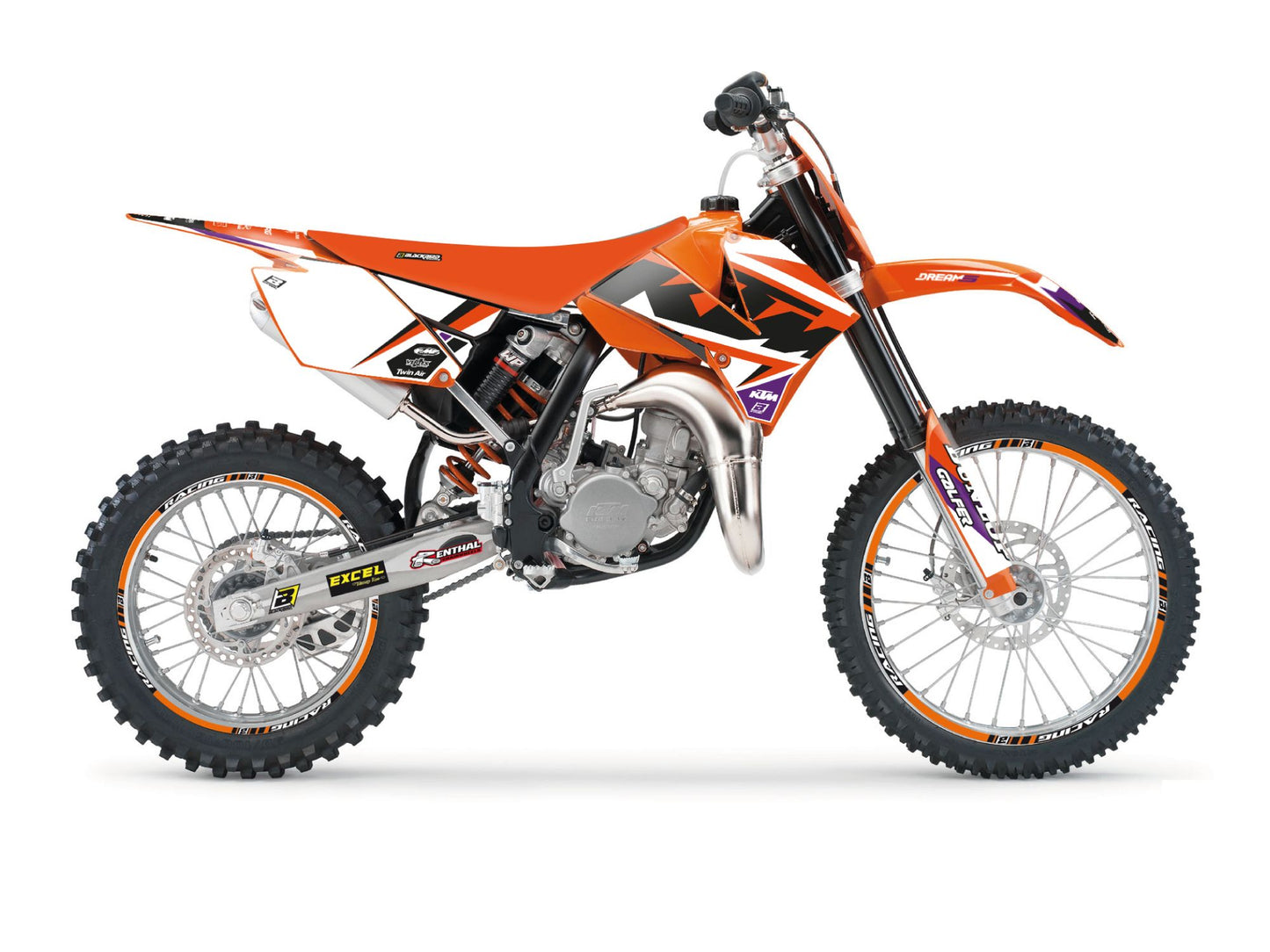 Kit Adesivi Dream 5 Chrome Blackbird Ktm SX 85 2006-2012