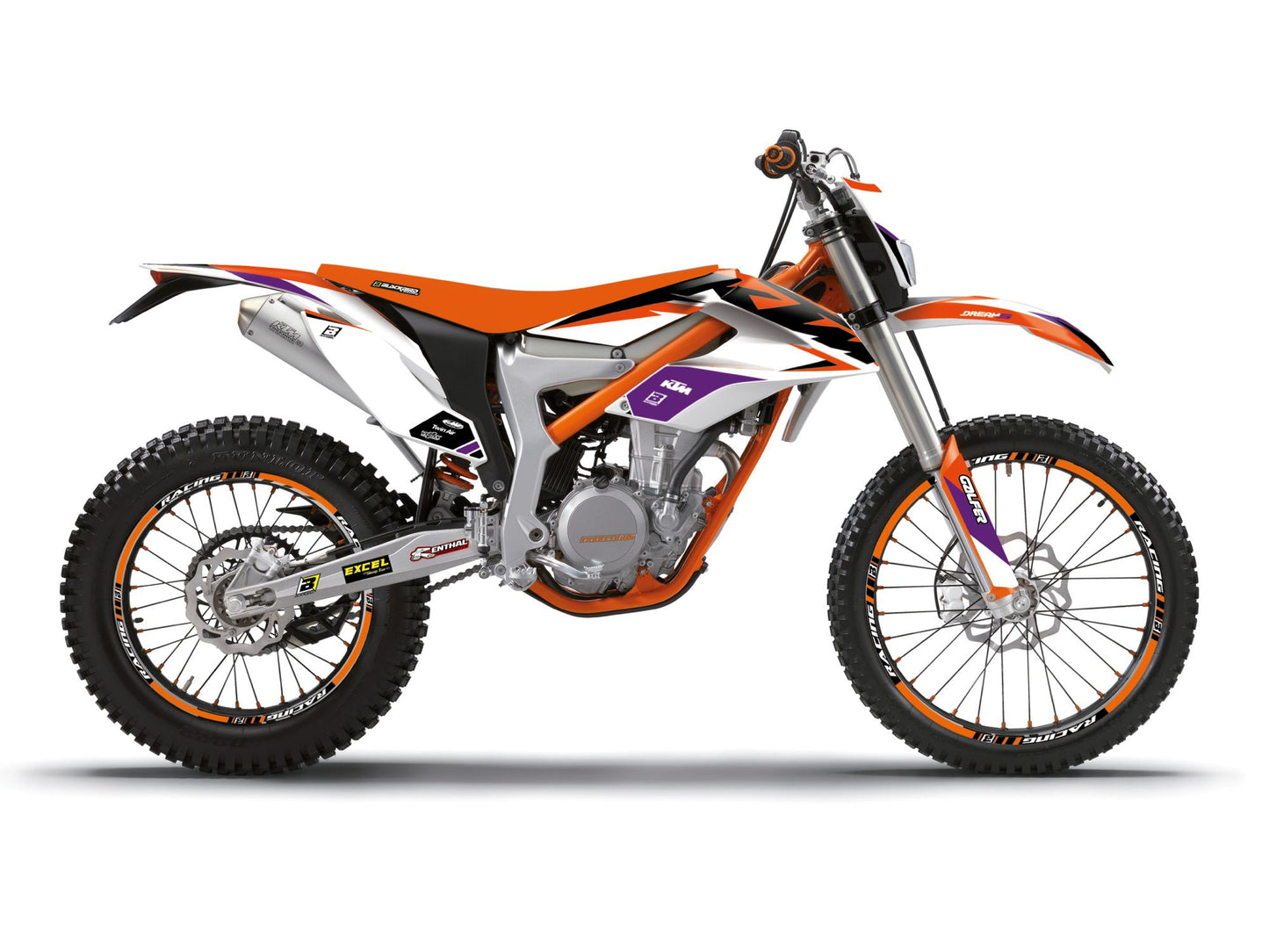 Kit Adesivi Dream 5 Blackbird Ktm FREERIDE 250 2012-2023