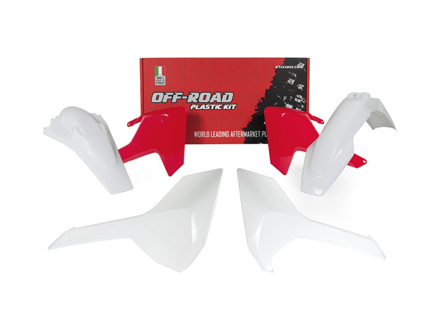 Kit Plastiche Racetech HUSQVARNA 250/300/350/450/501 SENZA TABELLA ANTERIORE 2017-2019 Kit Completo