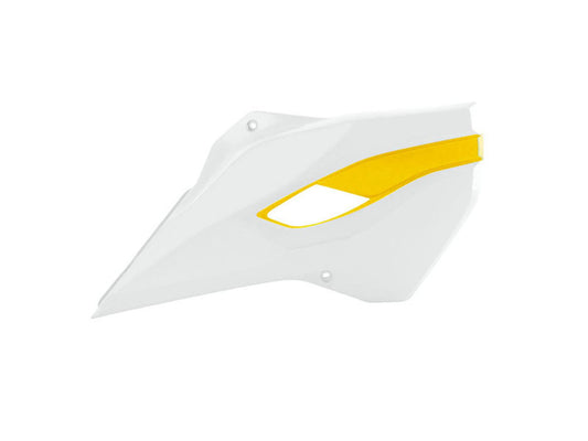 Convogliatori Racetech HUSQVARNA 125/250/300/350/450/501 2014-2016 BIANCO-GIALLO HUSQVARNA