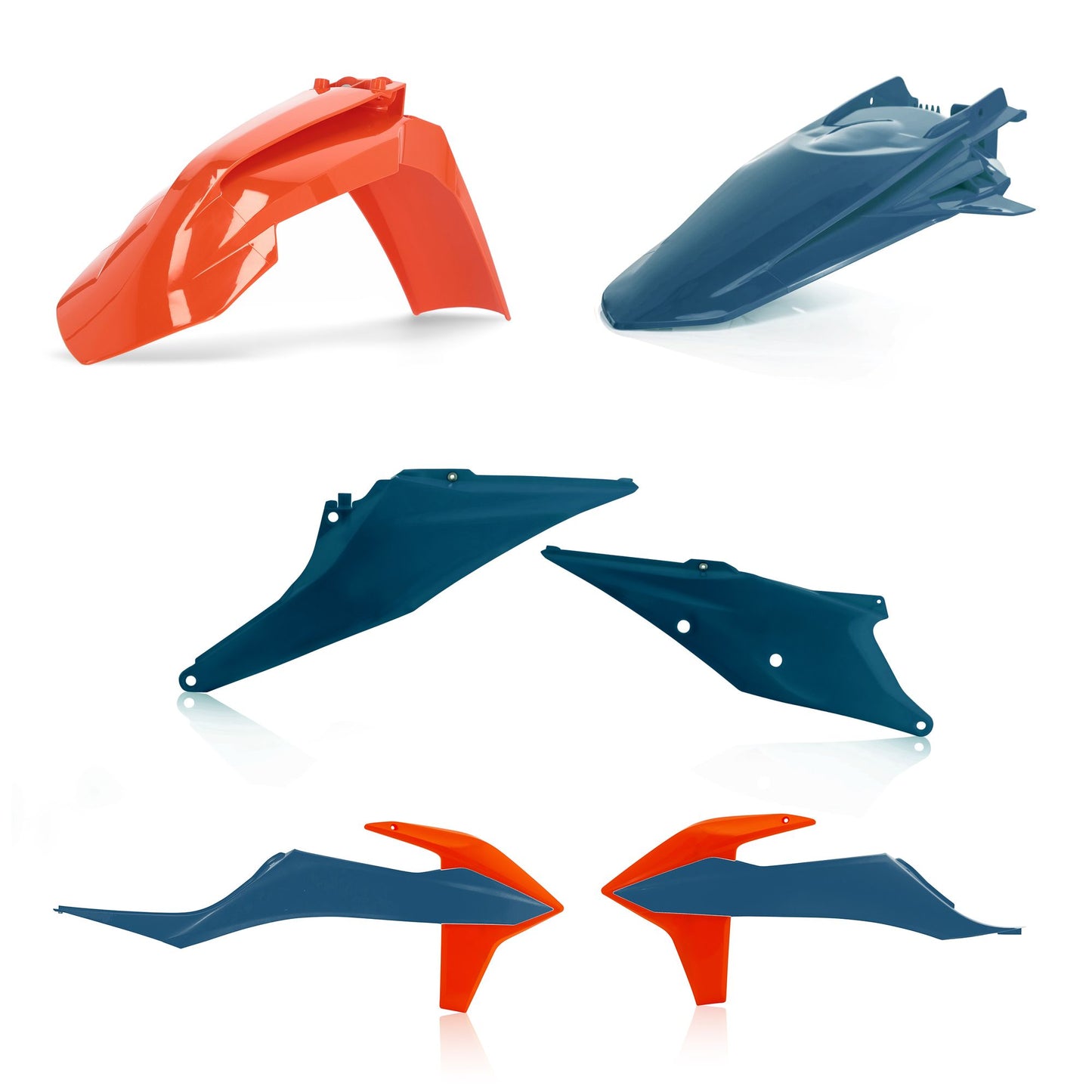 KIT PLASTIC EXC/EXC-F 20 ACERBIS BLU/ARANCIONE