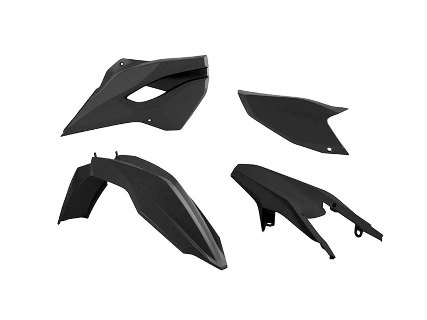Kit Plastiche Racetech HUSABERG 125/250 SENZA TABELLA ANTERIORE 2013-2014 Kit NERO