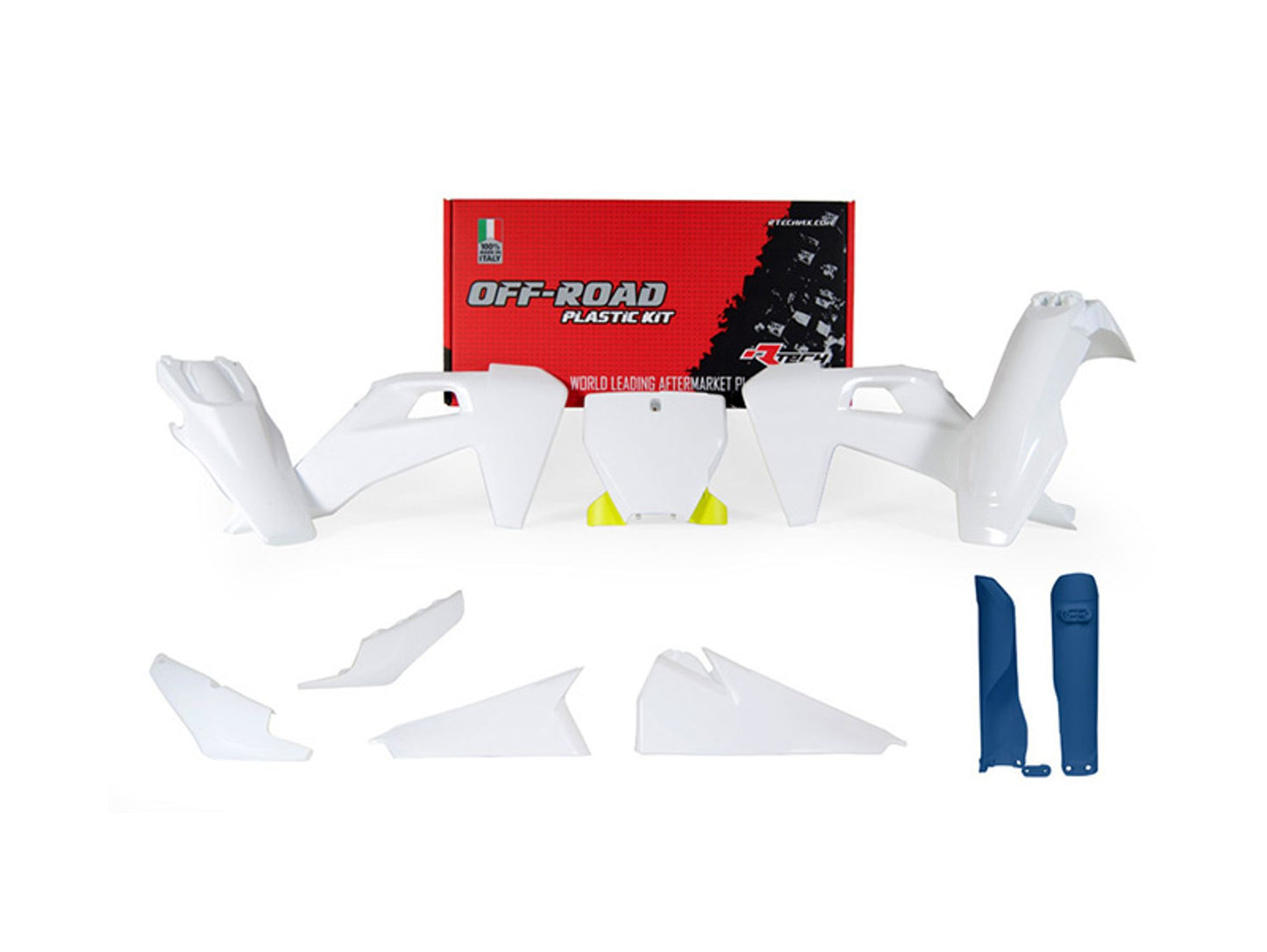 Kit Plastiche Racetech HUSQVARNA 125/250/300/350/450 CON PARASTELI 2019-2022 Kit Completo Enduro