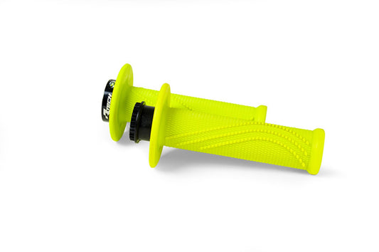 Racetech MANOPOLE R20 LOCK-ON UNIVERSALI - MODELLO WAVE GIALLO NEON