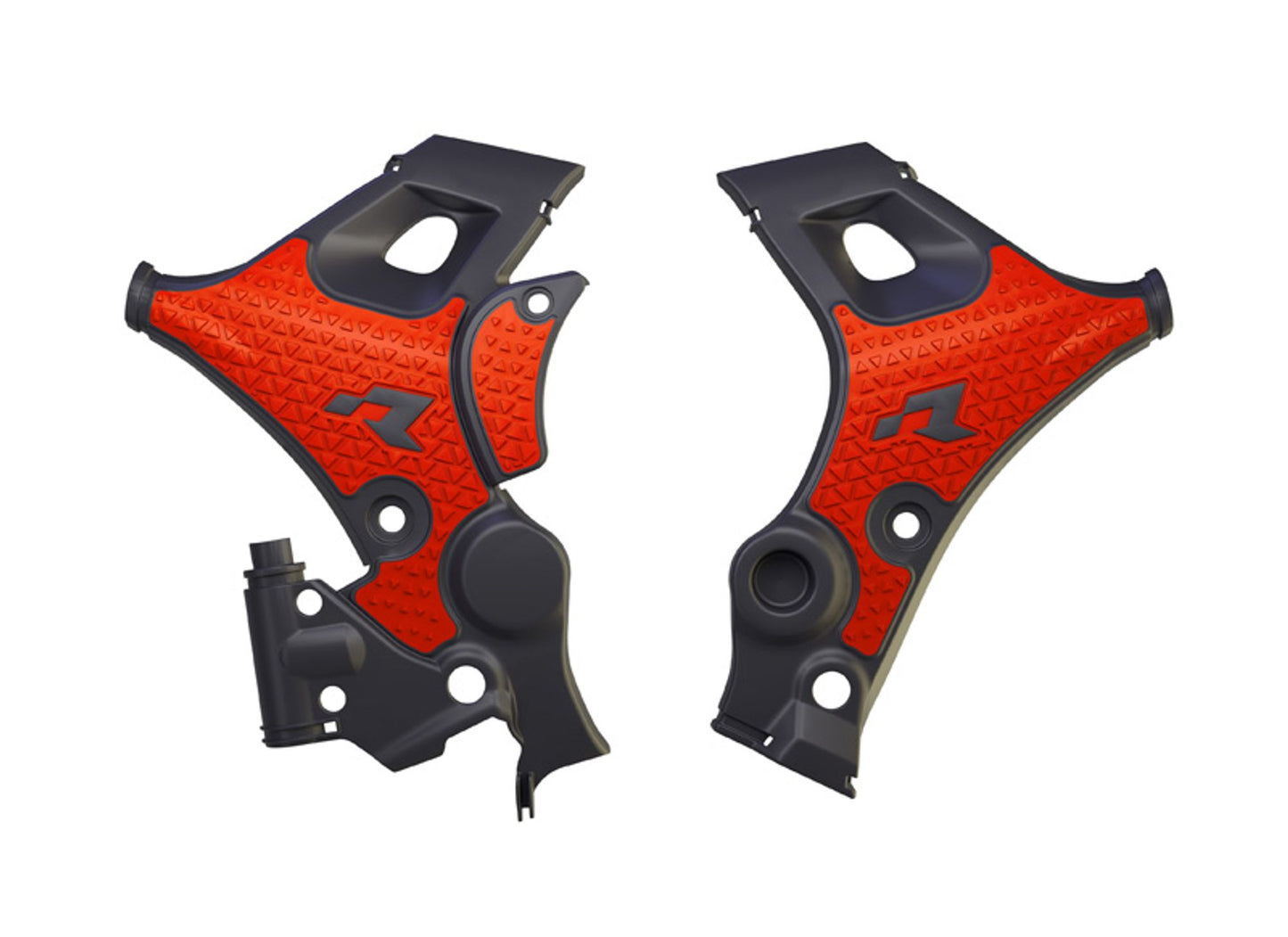 Racetech PROTEZIONE TELAIO BI-MATERIALE HONDA TRANSALP 750 2023-2026 NERO-ROSSO