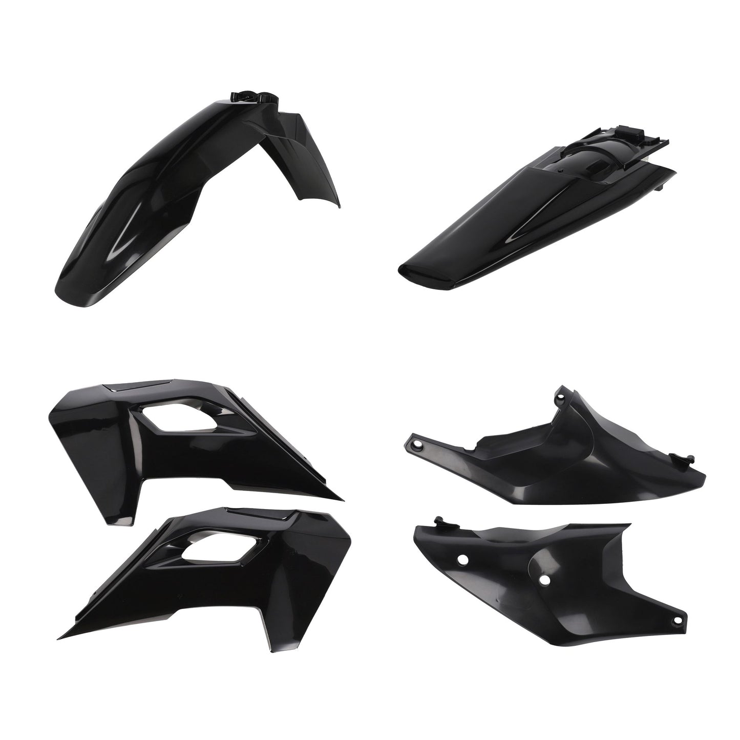 KIT PLASTICHE COMPATIBILE PER HU TE/FE26 ACERBIS NERO