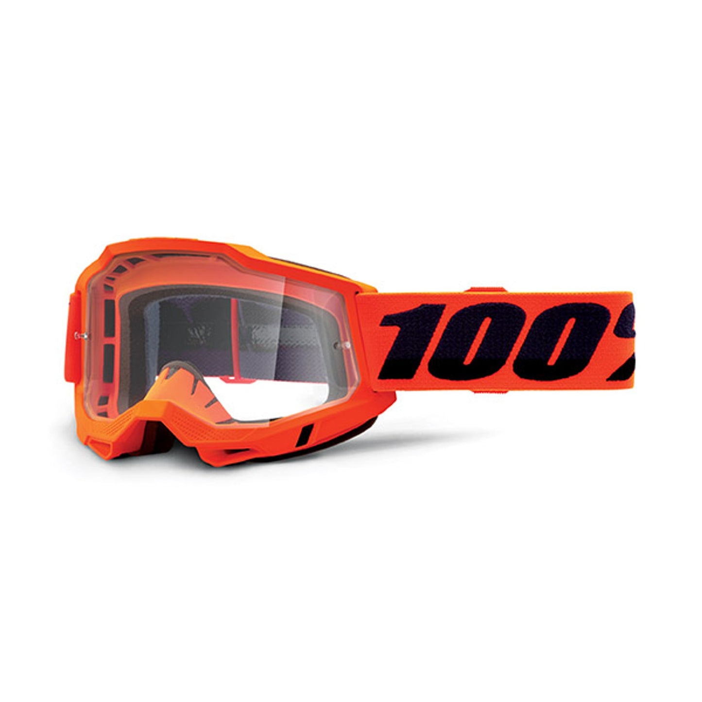 MASCHERA 100% ACCURI 2 OTG ORANGE V1 - LENTE TRASPARENTE
