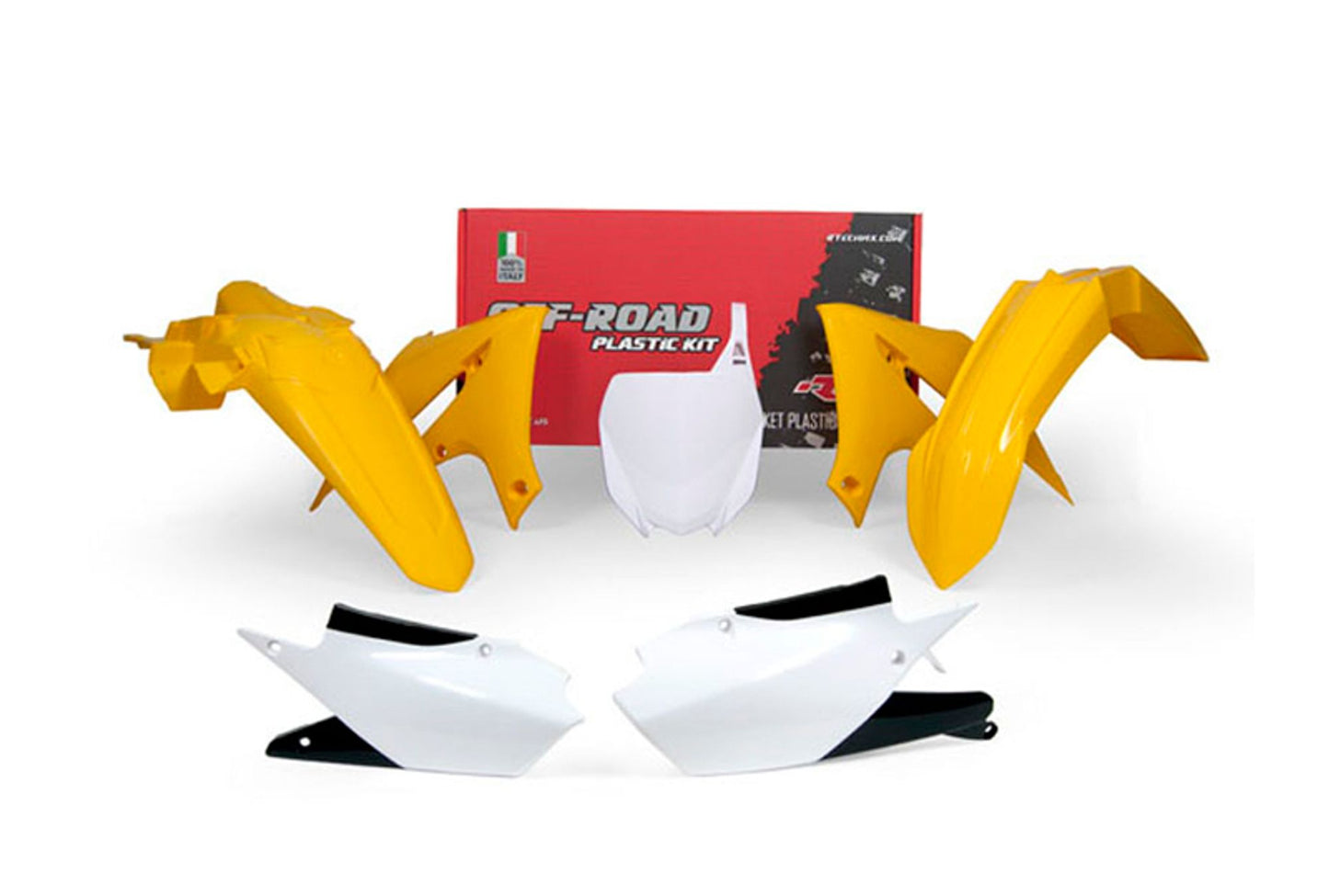 Kit Plastiche Racetech YAMAHA YZ 250/450 2018-2024 Kit GIALLO YZ - BIANCO