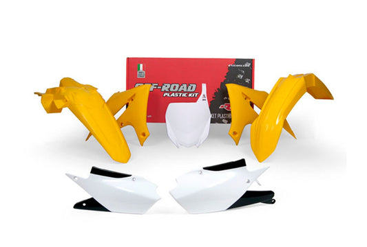 Kit Plastiche Racetech YAMAHA YZ 250/450 2018-2024 Kit GIALLO YZ - BIANCO