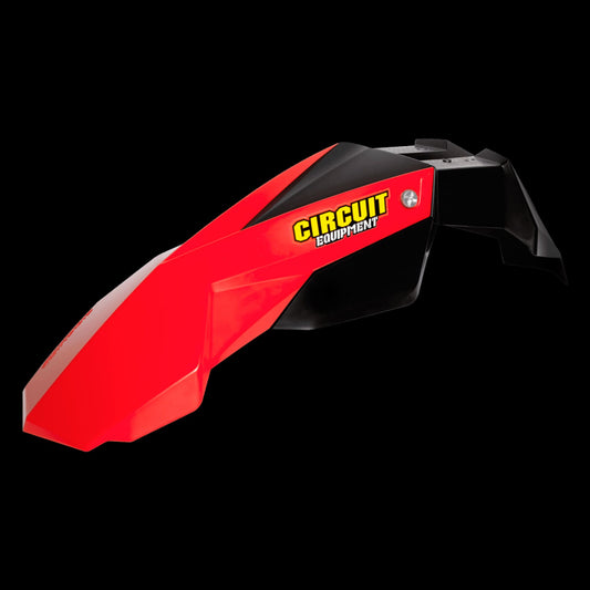 Parafango anteriore Circuit Stealth nero / rosso fluo