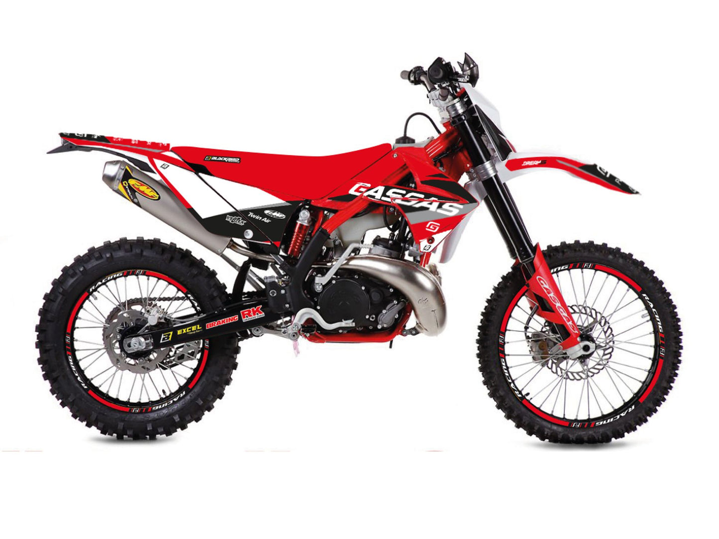 Kit Adesivi Dream 5 Chrome Blackbird Gas Gas EC 300 2010-2011