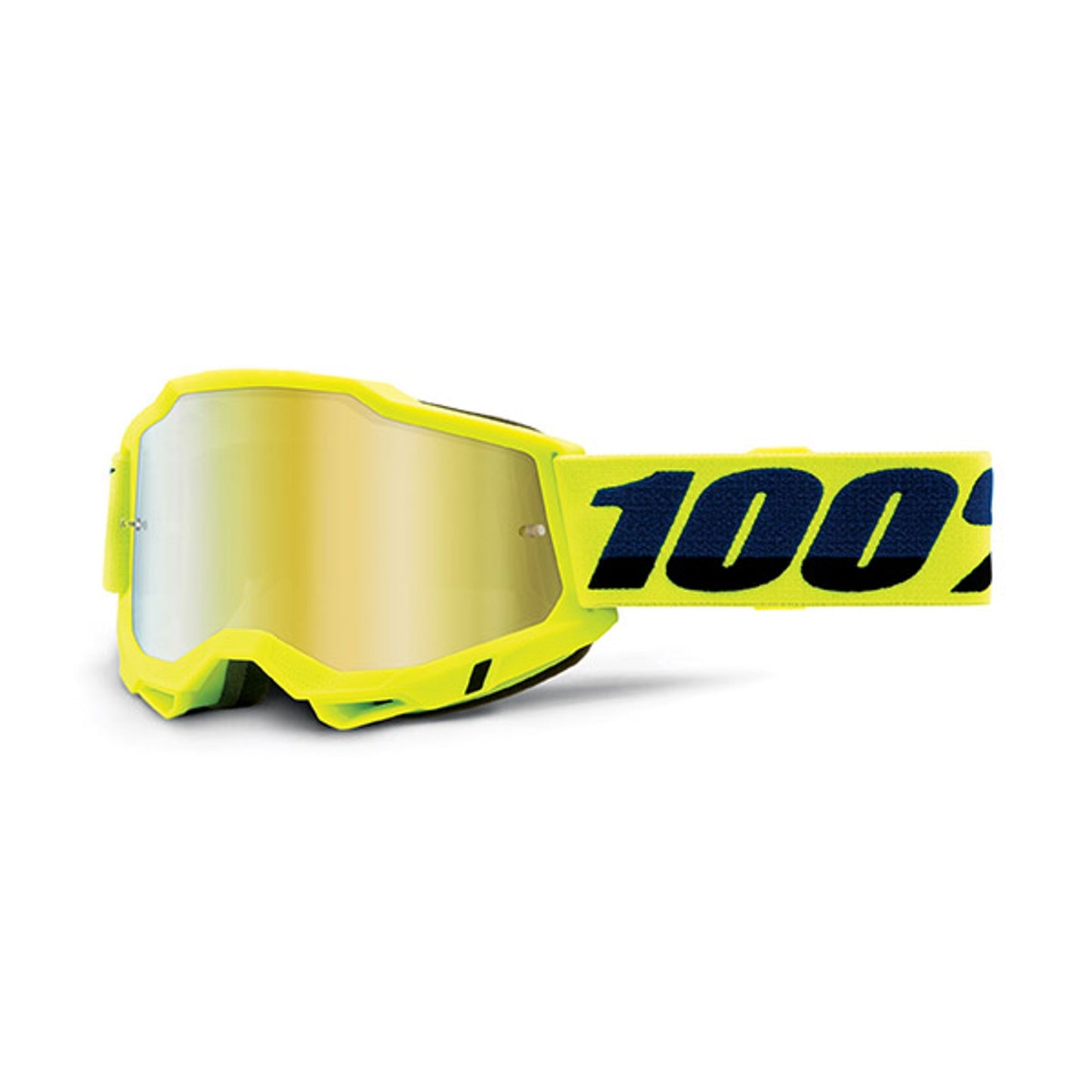 MASCHERA 100% ACCURI 2 YELLOW - LENTE A SPECCHIO ORO