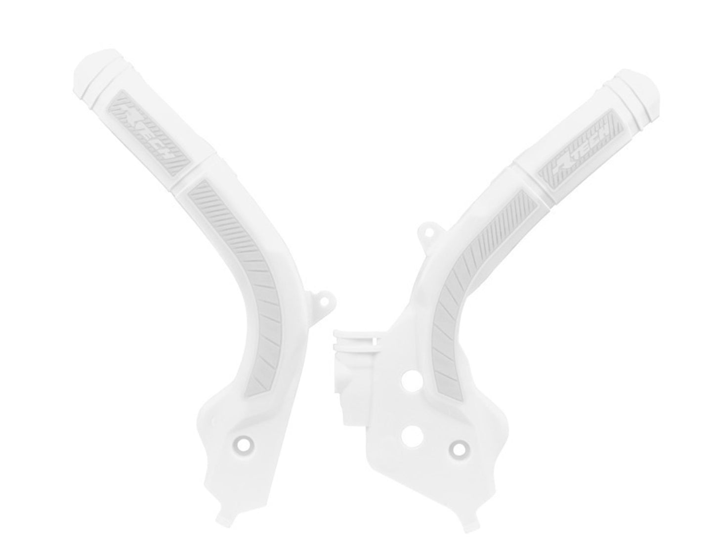Racetech PROTEZIONE TELAIO BI-MATERIALE KTM-HUSQVARNA-GASGAS 2017-2023 BIANCO