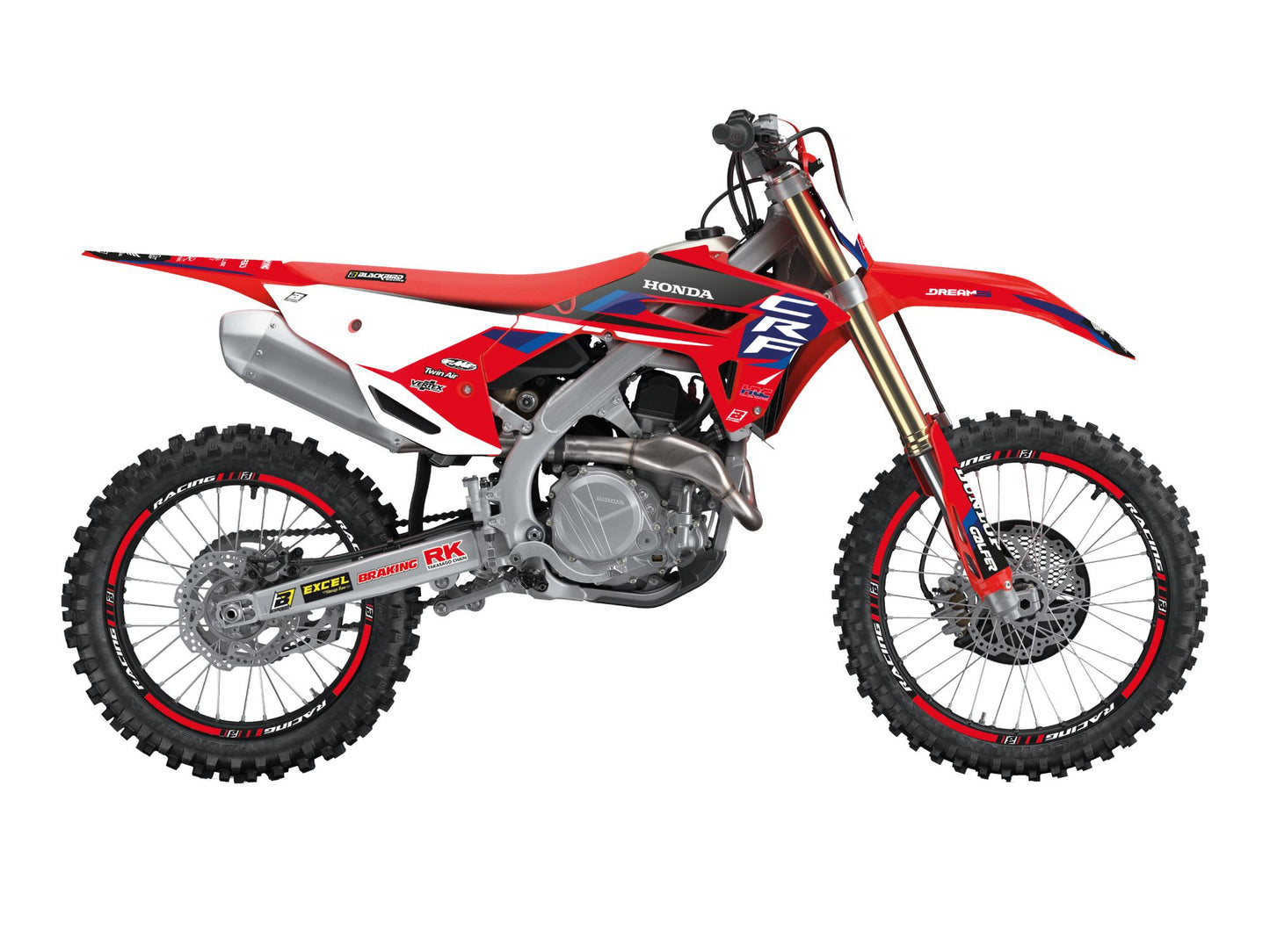 Kit Adesivi Dream 5 Chrome Blackbird Honda CRF 250 2022-2024