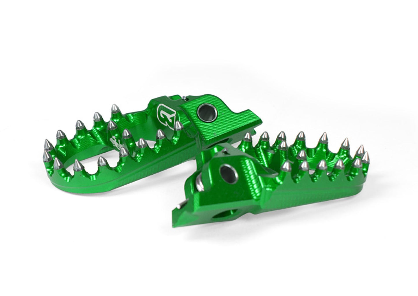 Pedane Racetech 3D KAWASAKI KX 250/450 2011-2024 Pedane Motocross Enduro VERDE