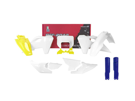 Kit Plastiche Racetech HUSQVARNA 150/250/300/350/450/501 CON PARASTELI 2024-2025 Kit Completo Enduro