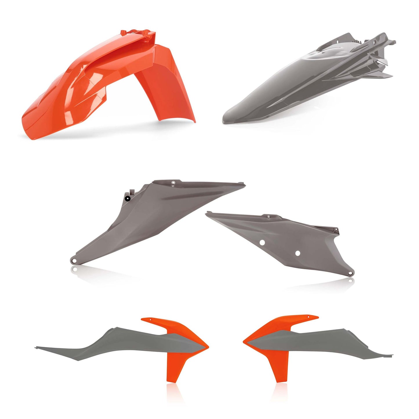 KIT PLASTIC EXC/EXC-F 20 ACERBIS GREY/ORANGE