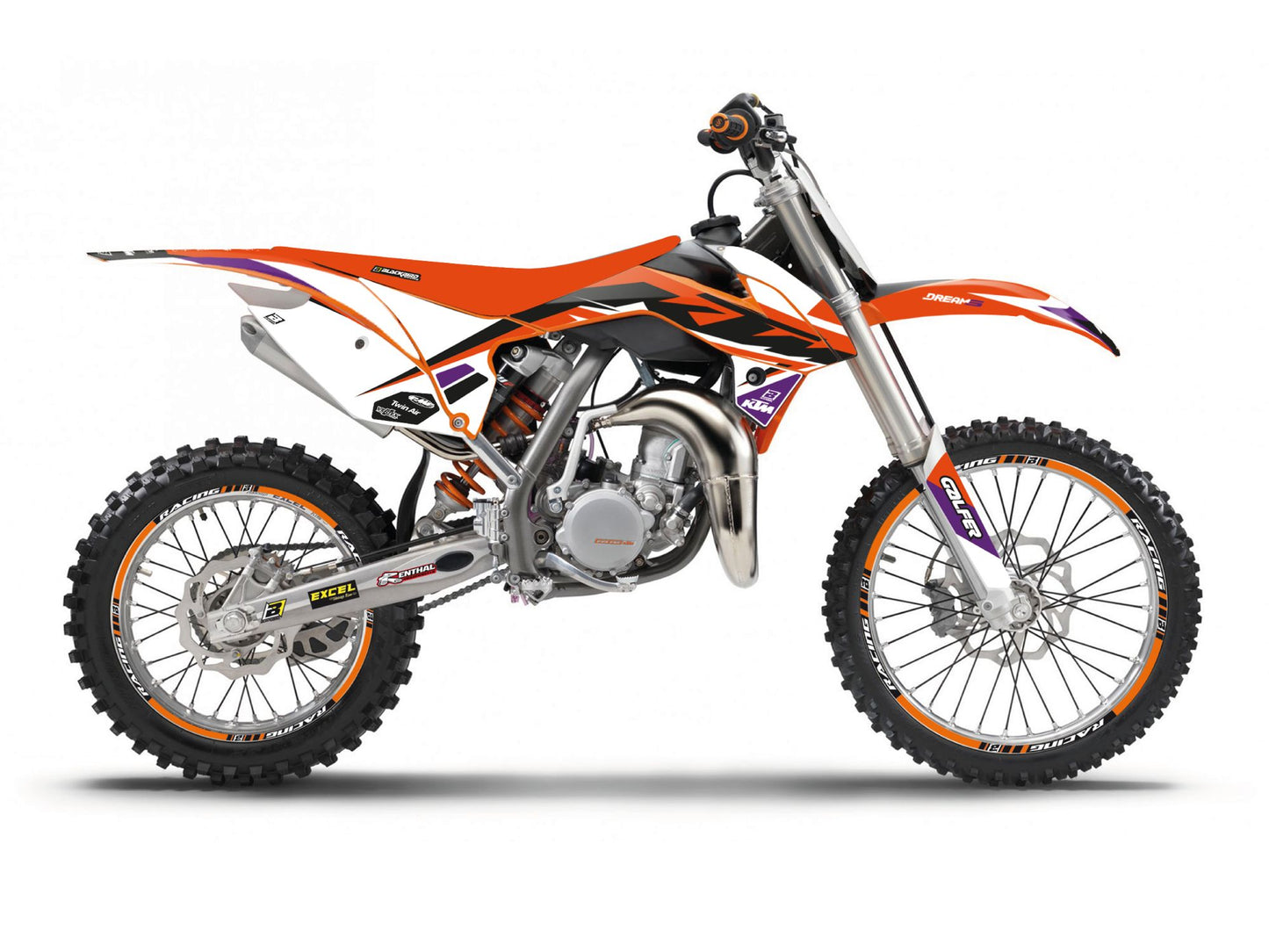 Kit Adesivi Dream 5 Chrome Blackbird Ktm SX 85 2013-2017