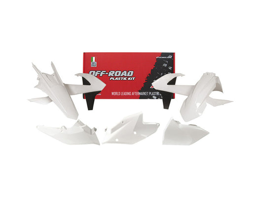 Kit Plastiche Racetech KTM 250/300/350/450/500 SENZA TABELLA ANTERIORE 2017-2019 Kit BIANCO-NERO