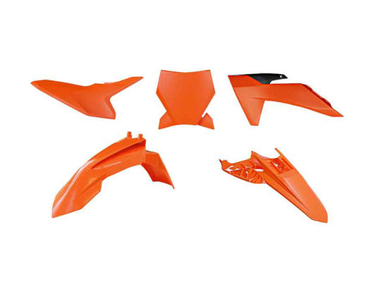 Kit Plastiche Racetech 5 PZ KTM SX 50 OEM 2024-2025 Kit ARANCIONE KTM - NERO