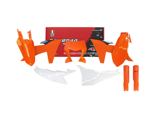 Kit Plastiche Racetech KTM 125/250/300/350/450/500 CON MASCHERINA FARO 2024-2025 Kit Completo Enduro