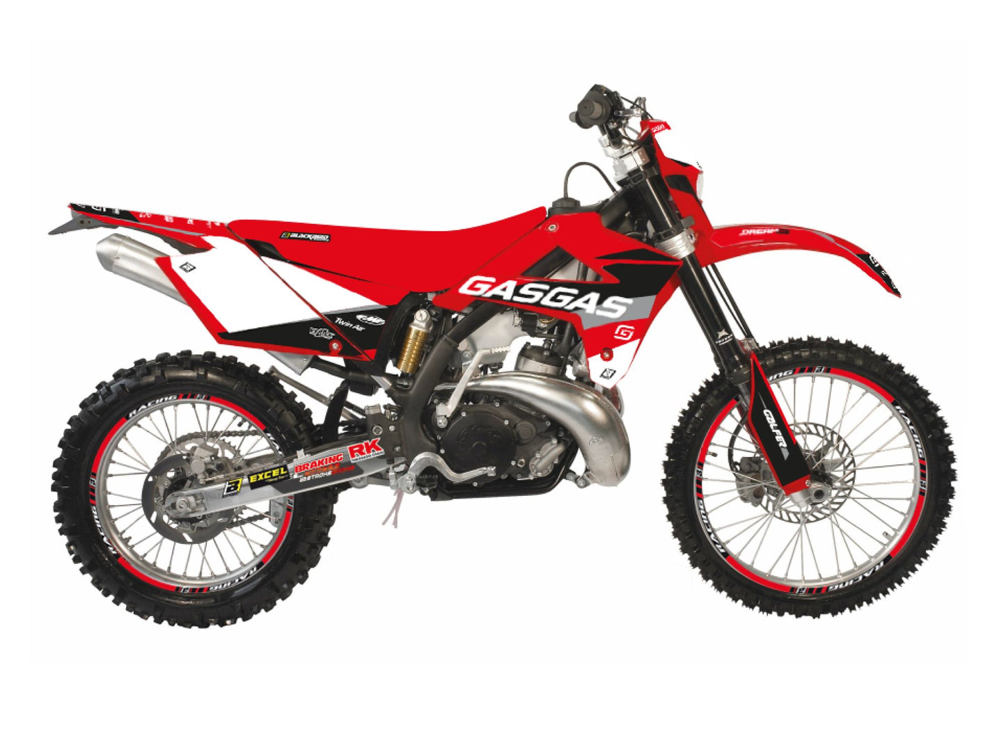 Kit Adesivi Dream 5 Chrome Blackbird Gas Gas EC 250 2007-2009