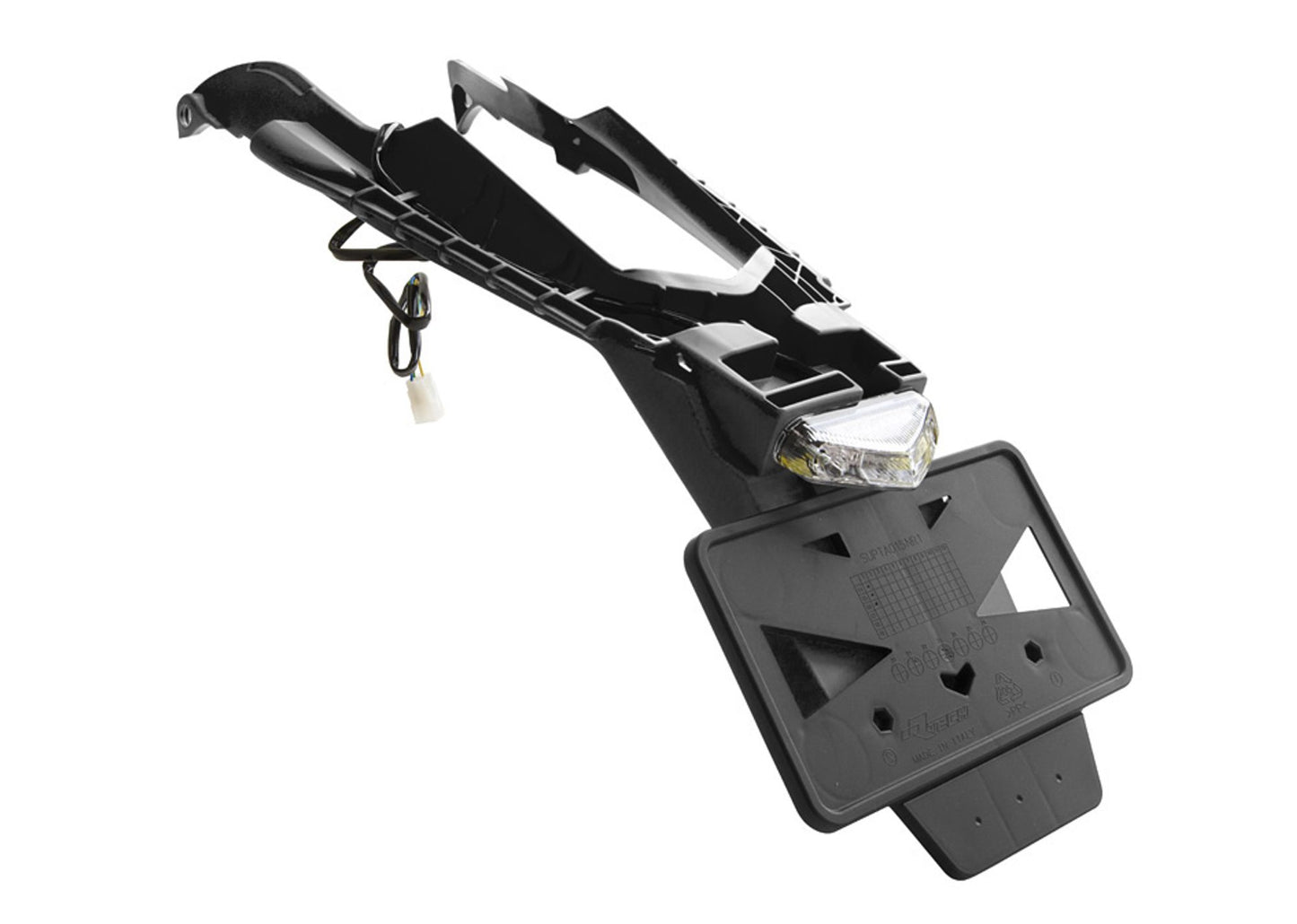 Racetech PORTATARGA INTEGRA HUSQVARNA 125/150/250/300/350/450/501 STREET LEGAL 2024-2026 NERO