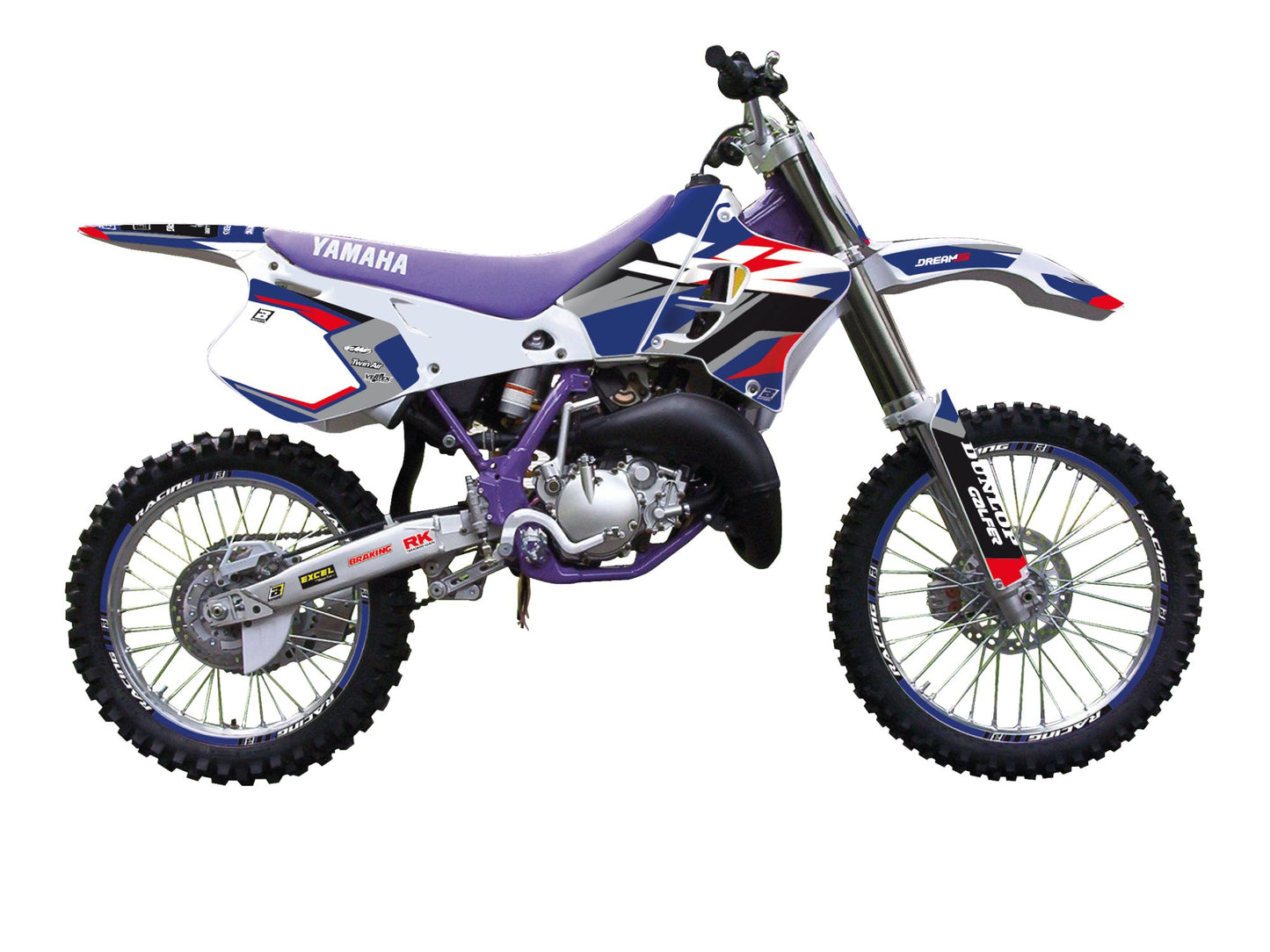 Kit Adesivi Dream 5 Chrome Blackbird Yamaha YZ 250 1993-1995