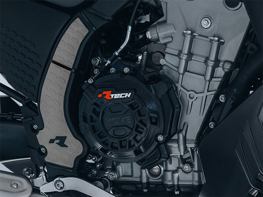 Racetech PROTEZIONE TELAIO BI-MATERIALE KOVE 800 2024-2026 NERO-GRIGIO CHIARO